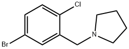 1-(5-broMo-2-chlorobenzyl)pyrrolidine Structure