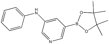 N-PHENYL-5-(4,4,5,5-TETRAMETHYL-1,3,2-DIOXABOROLAN-2-YL)PYRIDIN-3-AMINE Structure