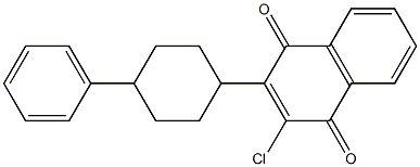 trans-2-Chloro-3-((1r,4r)-4-phenylcyclohexyl)naphthalene-1,4-dione Structure