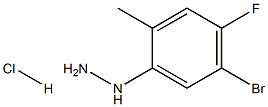 (5-broMo-4-fluoro-2-Methylphenyl)hydrazine hydrochloride Struktur