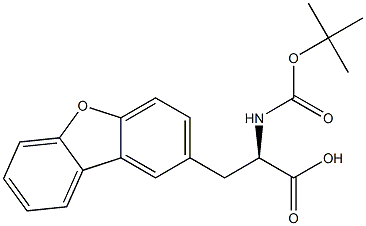 (R)-2-((TERT-BUTOXYCARBONYL)AMINO)-3-(DIBENZO[B,D]FURAN-2-YL)PROPANOIC ACID,,结构式