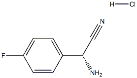 (R)-2-aMino-2-(4-fluorophenyl)acetonitrile hydrochloride 化学構造式