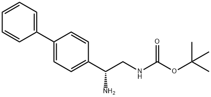 (R)-TERT-BUTYL (2-([1,1'-BIPHENYL]-4-YL)-2-AMINOETHYL)CARBAMATE 结构式