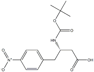 Boc-4-nitro-D-b-hoMophenylalanine Structure