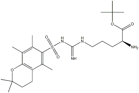 Nw-(2,2,5,7,8-PentaMethylchroMan-6-sulfonyl)-L-arginine tert-butyl ester Structure