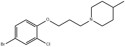 1-(3-(4-broMo-2-chlorophenoxy)propyl)-4-Methylpiperidine Structure