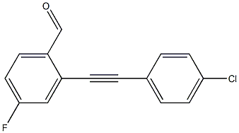 2-((4-chlorophenyl)ethynyl)-4-fluorobenzaldehyde