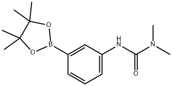 1,1-diMethyl-3-(3-(4,4,5,5-tetraMethyl-1,3,2-dioxaborolan-2-yl)phenyl)urea Structure