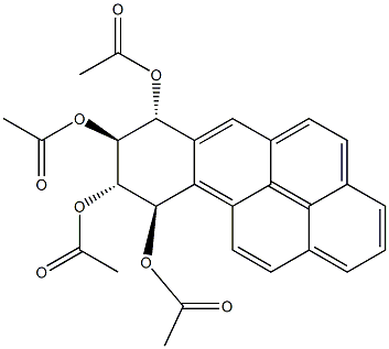 (7R,8S,9S,10R)-7,8,9,10-Tetrahydrobenzo[a]pyrene-7,8,9,10-tetrol 7,8,9,10-Tetraacetate 结构式