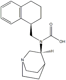 (S)-quinuclidin-3-yl(((R)-1,2,3,4-tetrahydronaphthalen-1-yl)Methyl)carbaMic acid Structure