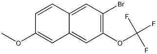 2-broMo-6-Methoxy-3-(trifluoroMethoxy)naphthalene Structure