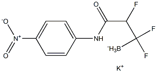 三氟(3-((4-硝基苯基)氨基)-3-羰基丙基)硼酸钾 结构式