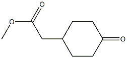 4-オキソシクロヘキサン酢酸メチル 化学構造式