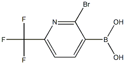 2-BroMo-6-(trifluoroMethyl)pyridin-3-boronic acid 化学構造式