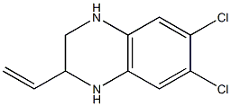 6,7-Dichloro-2-vinyl-1,2,3,4-tetrahydro-quinoxaline 结构式