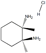 1S,2S-diMethyl-1,2-CyclohexanediaMine hydrochloride 化学構造式