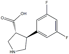 (+/-)-trans-4-(3,5-difloro-phenyl)-pyrrolidine-3-carboxylic acid