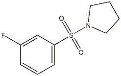 1-(3-Fluoro-benzenesulfonyl)-pyrrolidine Structure