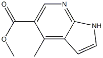 Methyl 4-Methyl-1H-pyrrolo[2,3-b]pyridine-5-carboxylate 化学構造式