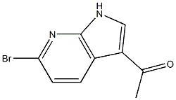 3-Acetyl-6-broMo-7-azaindole 化学構造式