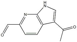 3-Acetyl-7-azaindole-6-carbaldehyde Structure