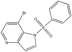 7-BroMo-1-(phenylsulfonyl)-4-azaindole,,结构式
