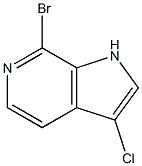 7-BroMo-3-chloro-6-azaindole,,结构式