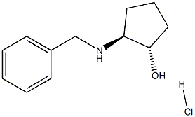 (1R,2R)-2-BenzylaMino-1- cyclopentanol hydrochloride 化学構造式