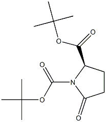 (R)-di-tert-butyl 5-oxopyrrolidine-1,2-dicarboxylate Structure