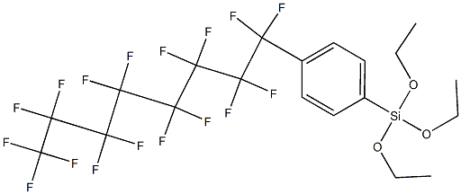 (4-全氟辛基苯基)三乙氧基硅烷, , 结构式