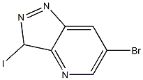 6-broMo-3-iodo-3H-pyrazolo[4,3-b]pyridine 结构式