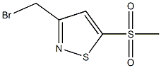 3-(BroMoMethyl)-5-(Methylsulfonyl)isothiazole,,结构式