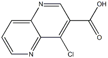 4-Chloro-1,5-naphthyridine-3-carboxylic acid Struktur