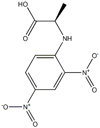 N-DNP-D-Alanine Structure