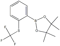 4,4,5,5-TetraMethyl-2-(2-(TrifluoroMethylthio)Phenyl)-1,3,2-Dioxaborolane Struktur