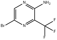 5-溴-3-(三氟甲基)吡嗪-2-胺, 1360552-59-5, 结构式