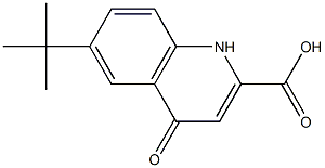6-tert-Butyl-4-oxo-1,4-dihydro-quinoline-2-carboxylic acid,,结构式