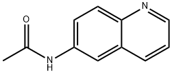 N-(6-キノリル)アセトアミド 化学構造式