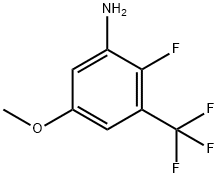 2-Fluoro-5-Methoxy-3-(trifluoroMethyl)aniline, 97% Structure