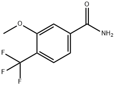 3-Methoxy-4-(trifluoroMethyl)benzaMide, 97% Structure