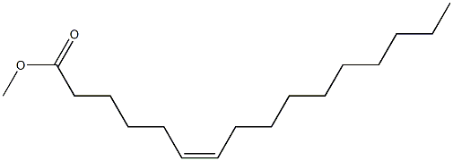 6(Z)-Hexadecenoic acid Methyl Ester 化学構造式