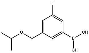 (3-フルオロ-5-(イソプロポキシメチル)フェニル)ボロン酸 化学構造式