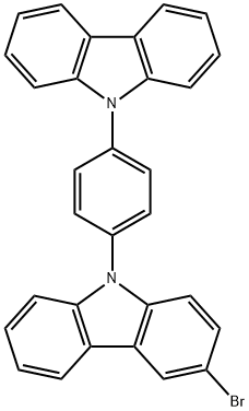 9-(4-(9-咔唑基)苯基)-3-溴咔唑,1537218-76-0,结构式
