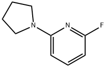 2-Fluoro-6-(pyrrolidin-1-yl)pyridine 结构式