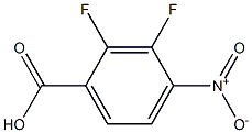 2,3-二氟-4-硝基苯甲酸,,结构式