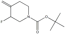 tert-butyl 3-fluoro-4-Methylenepiperidine-1-carboxylate 化学構造式