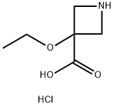 3-Ethoxyazetidine-3-carboxylic acid hydrochloride Struktur