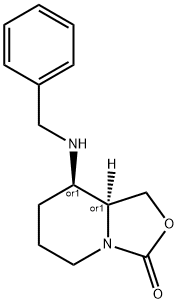 cis-8-(BenzylaMino)hexahydro-oxazolo[3,4-a]pyridin-3-one Struktur