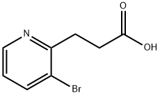 3-(3-broMopyridin-2-yl)propanoic acid Struktur
