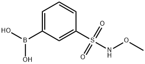 (3-(N-メトキシスルファモイル)フェニル)ボロン酸 化学構造式